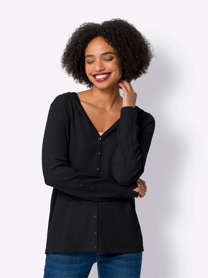 heine Strickjacke Cardigan Langarm Feinstrick – Bild 2 von 3