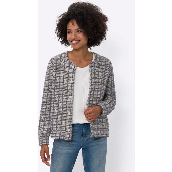 heine Strickjacke Strickjacke Langarm Effektgarn