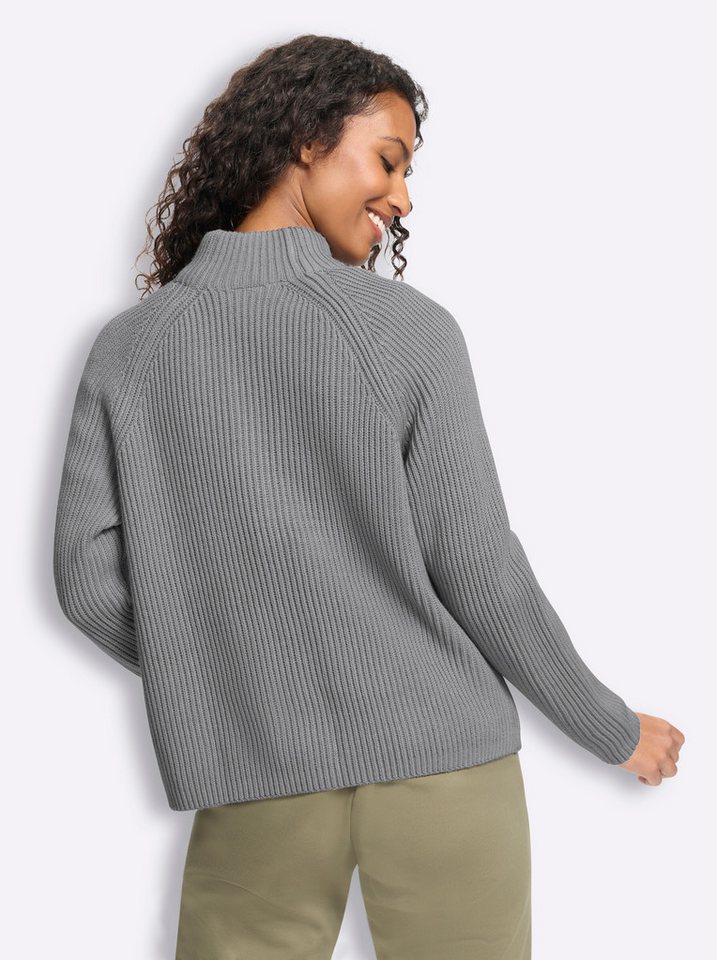 heine Strickjacke Strickjacke Langarm Grobstrick, Ripp – Bild 3 von 5
