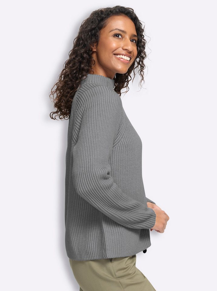 heine Strickjacke Strickjacke Langarm Grobstrick, Ripp – Bild 5 von 5