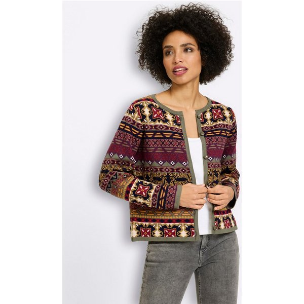 heine Strickjacke Strickjacke Langarm Jacquard