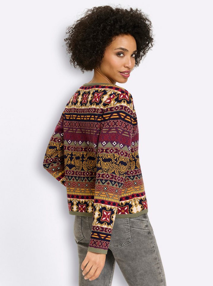 heine Strickjacke Strickjacke Langarm Jacquard – Bild 2 von 5