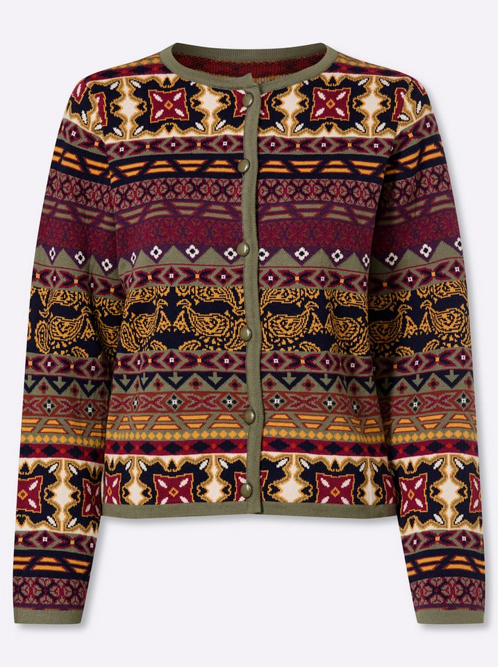 heine Strickjacke Strickjacke Langarm Jacquard – Bild 4 von 5
