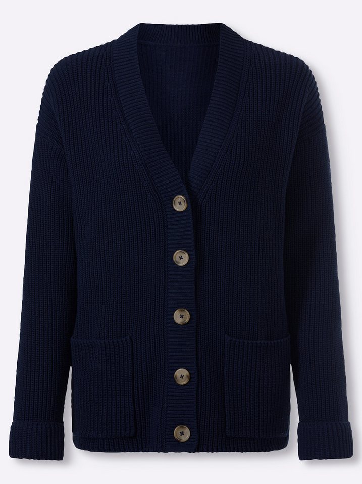 heine Strickjacke Strickjacke Langarm Ripp – Bild 5 von 5