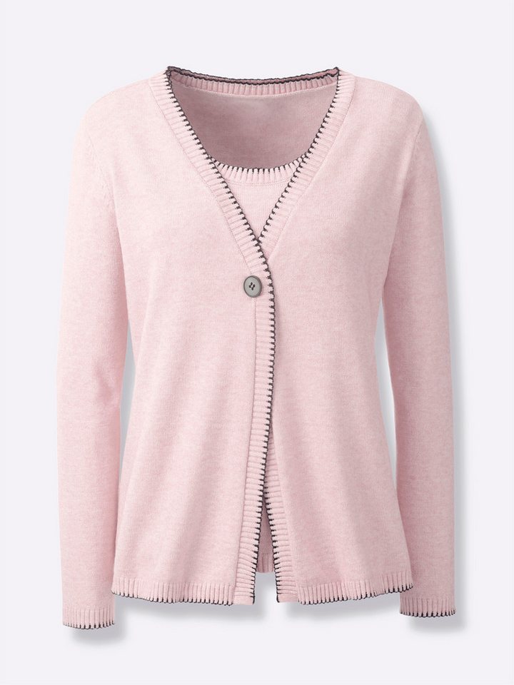 heine Strickjacke Twinset Langarm Feinstrick – Bild 4 von 5