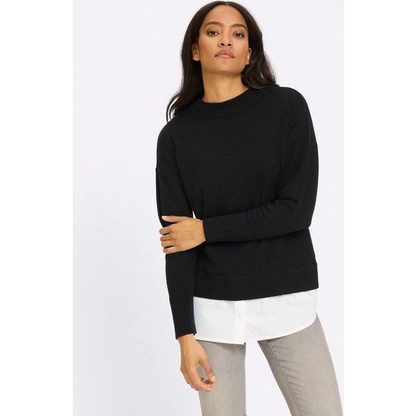 heine Strickpullover 2-in-1-Pullover Langarm Feinstrick