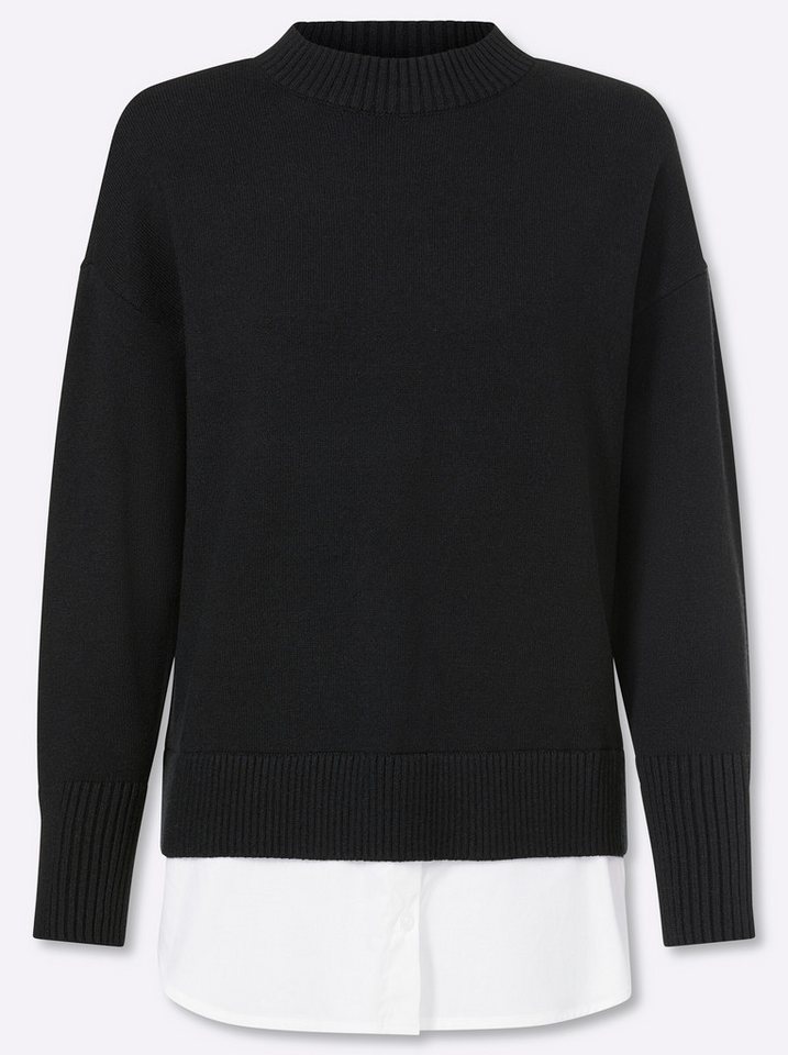heine Strickpullover 2-in-1-Pullover Langarm Feinstrick – Bild 4 von 5