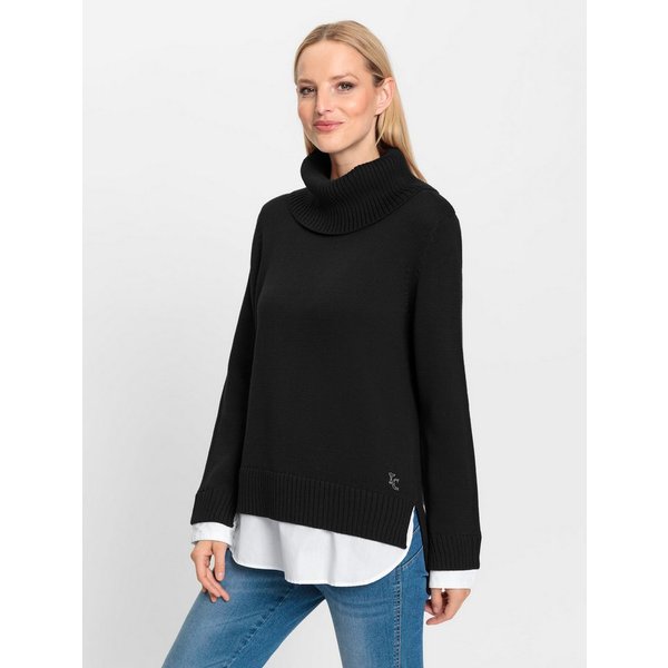 heine Strickpullover 2-in-1-Pullover Langarm Feinstrick