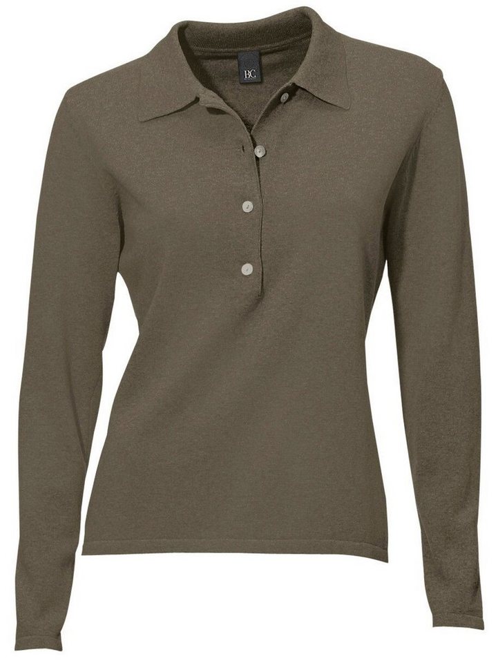 heine Strickpullover Polopullover Langarm Feinstrick – Bild 4 von 5