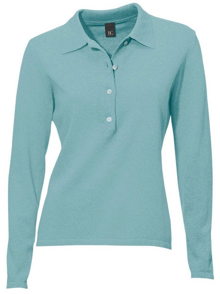 heine Strickpullover Polopullover Langarm Feinstrick – Bild 3 von 5