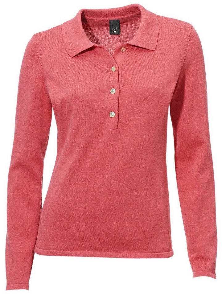heine Strickpullover Polopullover Langarm Feinstrick – Bild 3 von 5