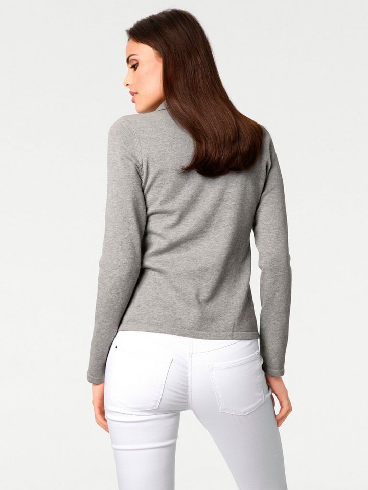 heine Strickpullover Polopullover Langarm Feinstrick – Bild 3 von 5
