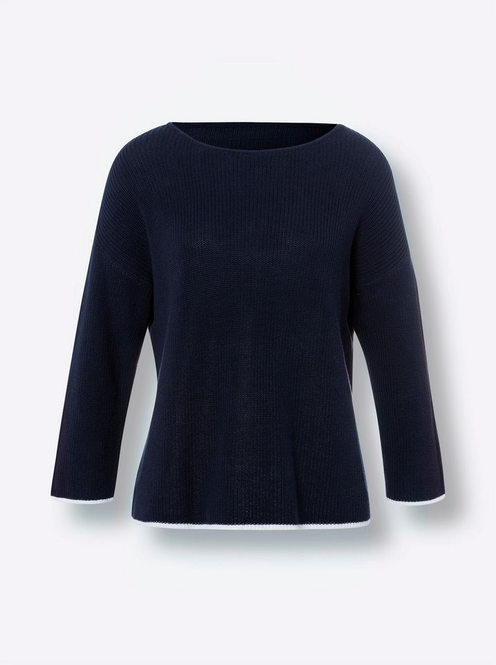 heine Strickpullover Pullover 3/4-Arm Ripp – Bild 3 von 3