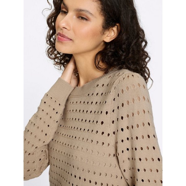 heine Strickpullover Pullover Langarm Ajourstrick