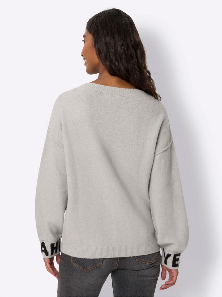 heine Strickpullover Pullover Langarm Jacquard – Bild 2 von 4
