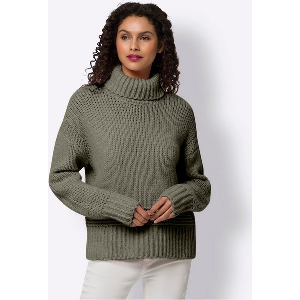 heine Strickpullover Pullover Langarm Strukturstrick