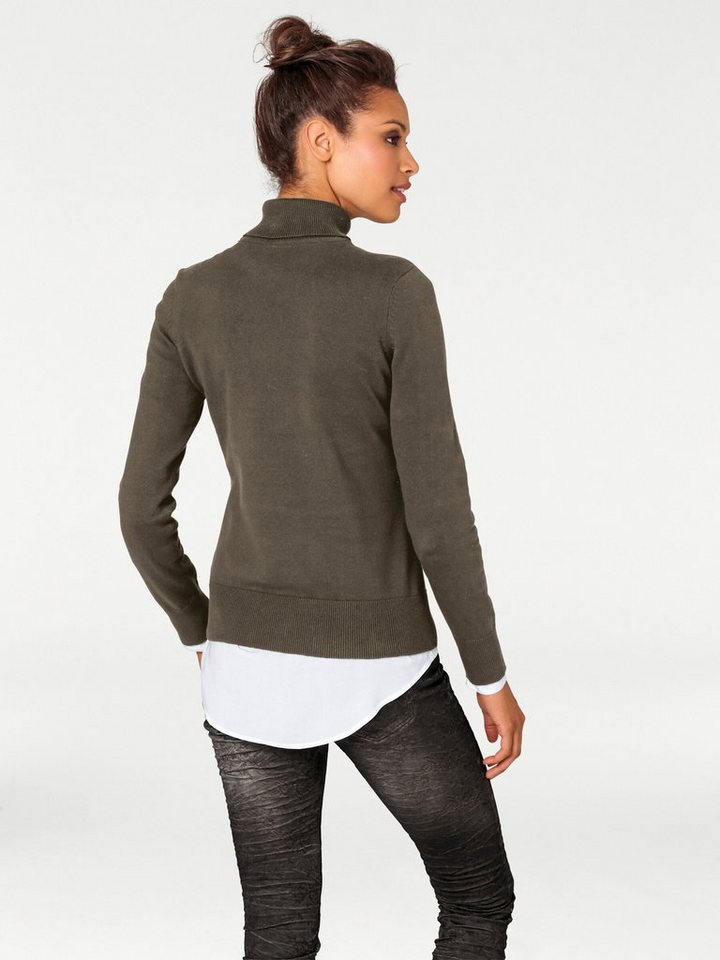 heine Strickpullover Rollkragen-Pullover Langarm Feinstrick – Bild 3 von 5