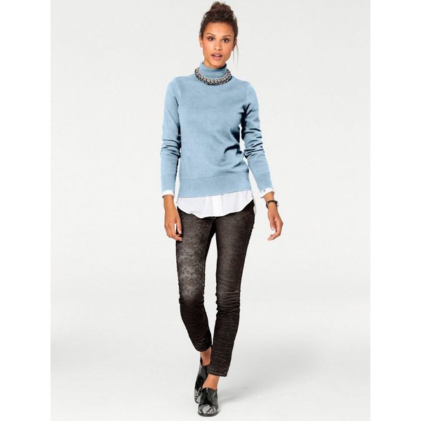 heine Strickpullover Rollkragen-Pullover Langarm Feinstrick
