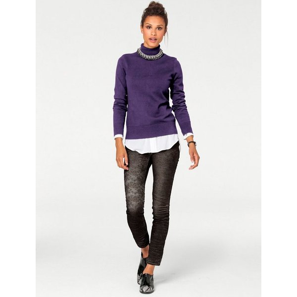 heine Strickpullover Rollkragen-Pullover Langarm Feinstrick