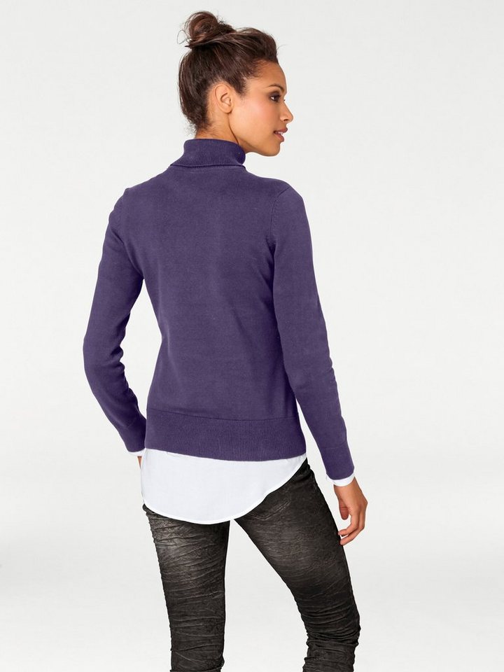 heine Strickpullover Rollkragen-Pullover Langarm Feinstrick – Bild 3 von 5