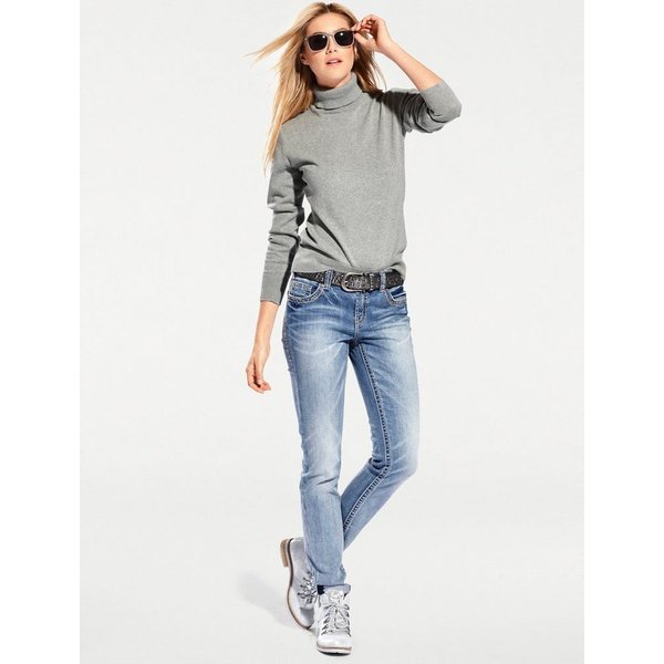 heine Strickpullover Rollkragen-Pullover Langarm Feinstrick
