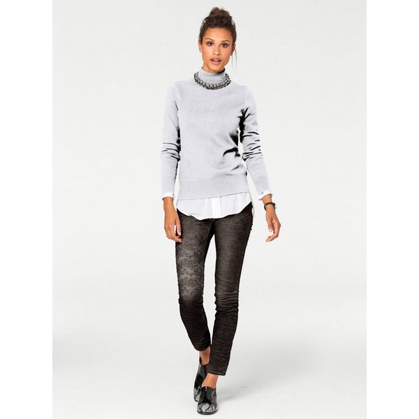 heine Strickpullover Rollkragen-Pullover Langarm Feinstrick