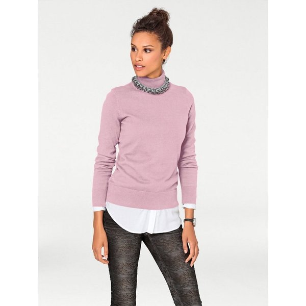 heine Strickpullover Rollkragen-Pullover Langarm Feinstrick
