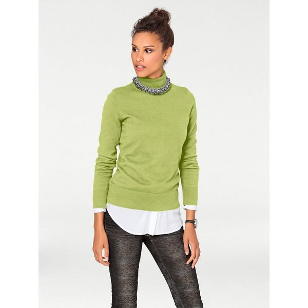 heine Strickpullover Rollkragen-Pullover Langarm Feinstrick