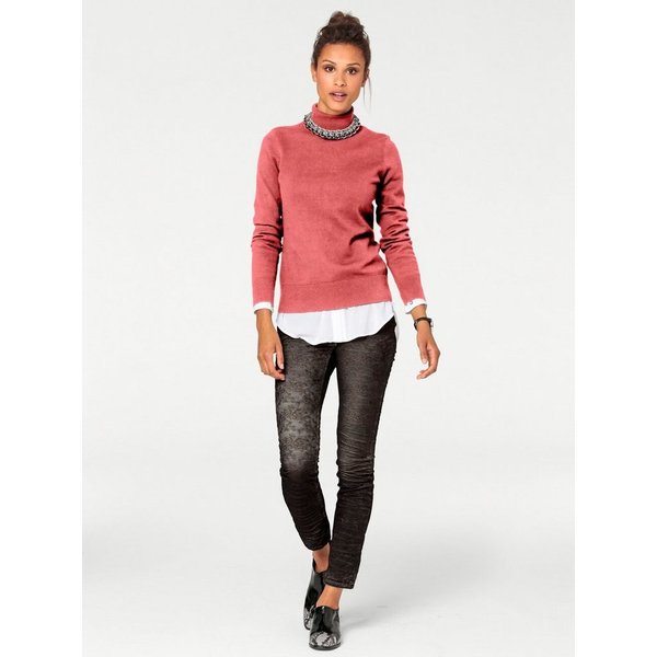 heine Strickpullover Rollkragen-Pullover Langarm Feinstrick