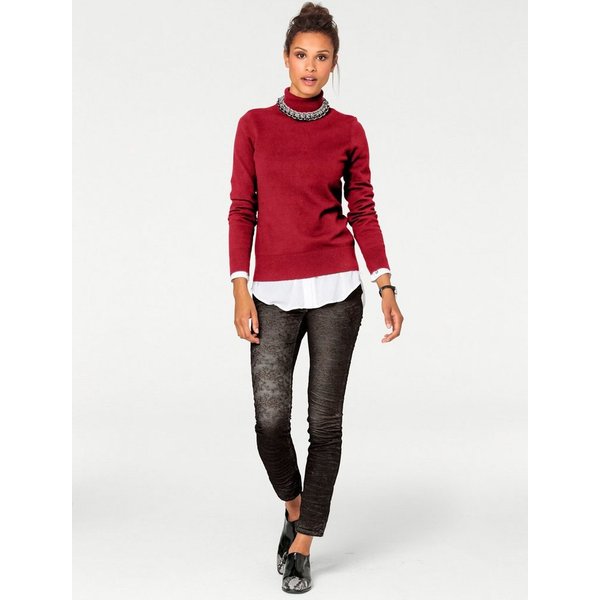 heine Strickpullover Rollkragen-Pullover Langarm Feinstrick