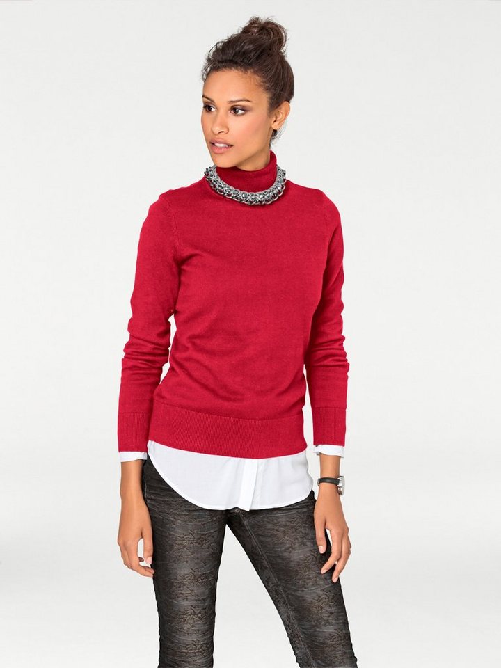 heine Strickpullover Rollkragen-Pullover Langarm Feinstrick – Bild 2 von 5