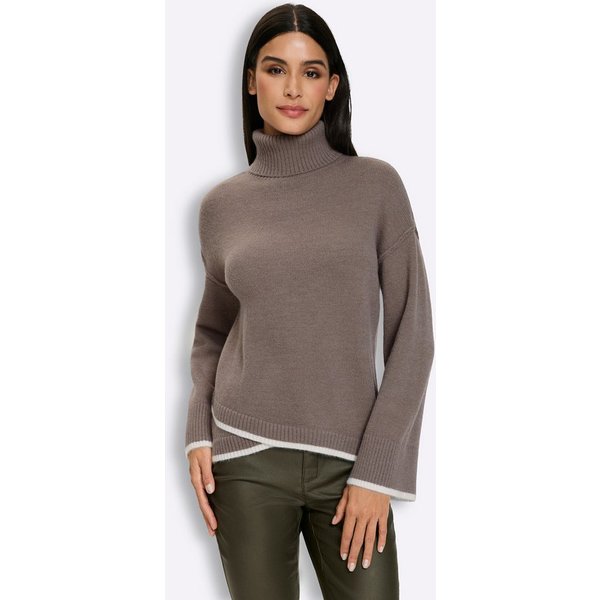 heine Strickpullover Rollkragen-Pullover Langarm Feinstrick