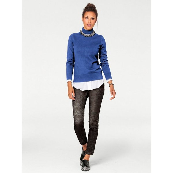 heine Strickpullover Rollkragen-Pullover Langarm Feinstrick