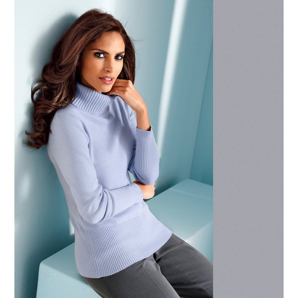 heine Strickpullover Rollkragen-Pullover Langarm Feinstrick
