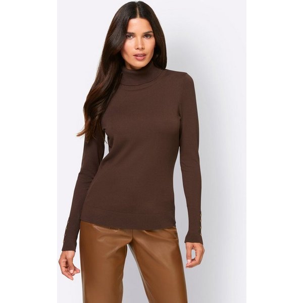 heine Strickpullover Rollkragen-Pullover Langarm Feinstrick