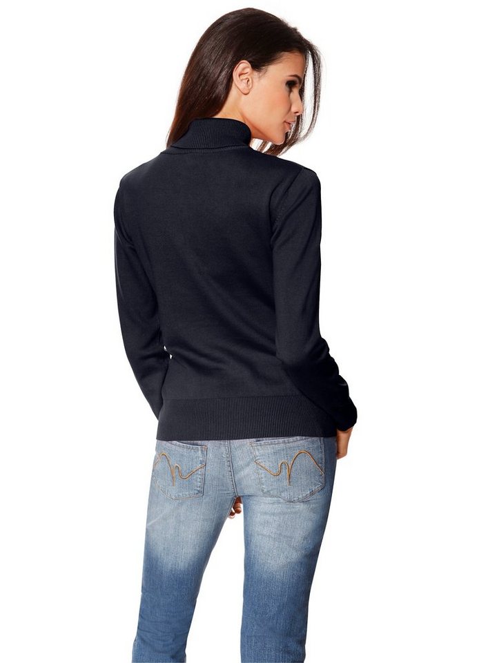 heine Strickpullover Rollkragen-Pullover Langarm Feinstrick – Bild 3 von 5