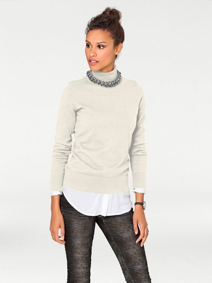 heine Strickpullover Rollkragen-Pullover Langarm Feinstrick – Bild 2 von 5