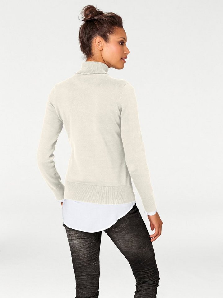 heine Strickpullover Rollkragen-Pullover Langarm Feinstrick – Bild 3 von 5