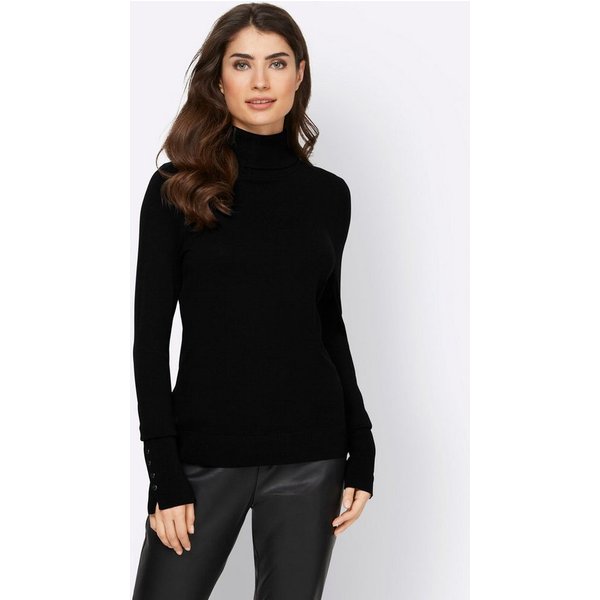 heine Strickpullover Rollkragen-Pullover Langarm Feinstrick