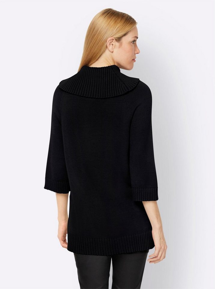 heine Strickpullover Rollkragenpullover 3/4-Arm Ripp – Bild 2 von 3