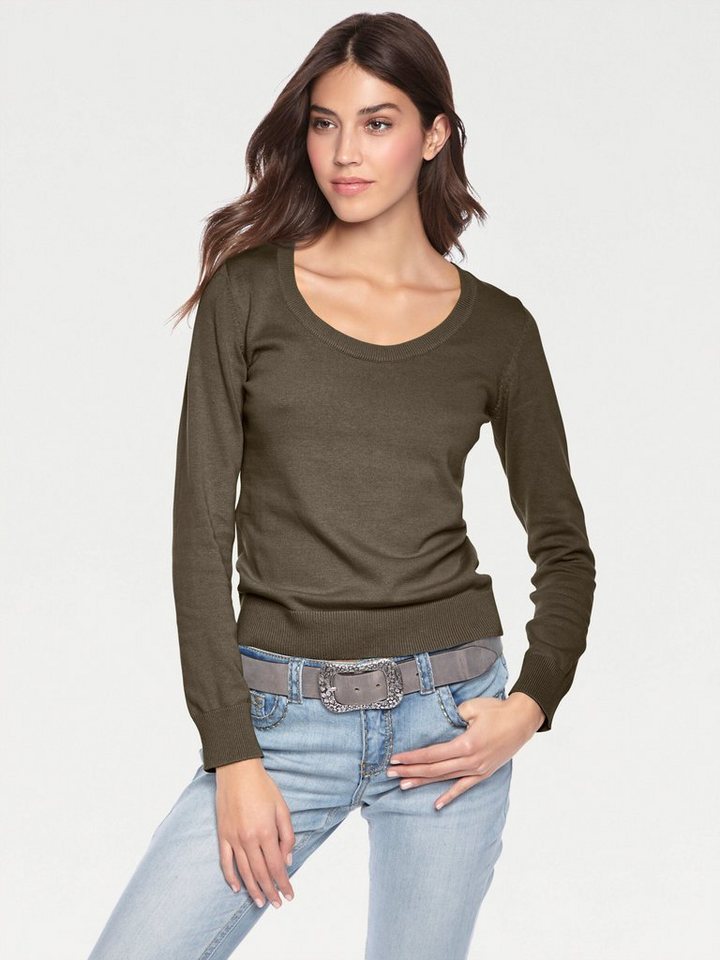 heine Strickpullover Rundhals-Pullover Langarm Feinstrick – Bild 2 von 5