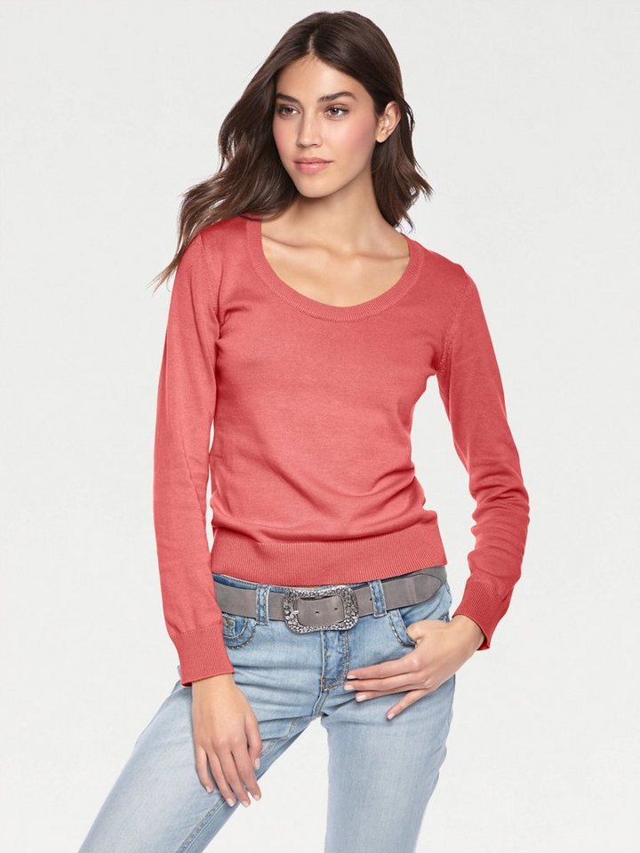 heine Strickpullover Rundhals-Pullover Langarm Feinstrick – Bild 2 von 5