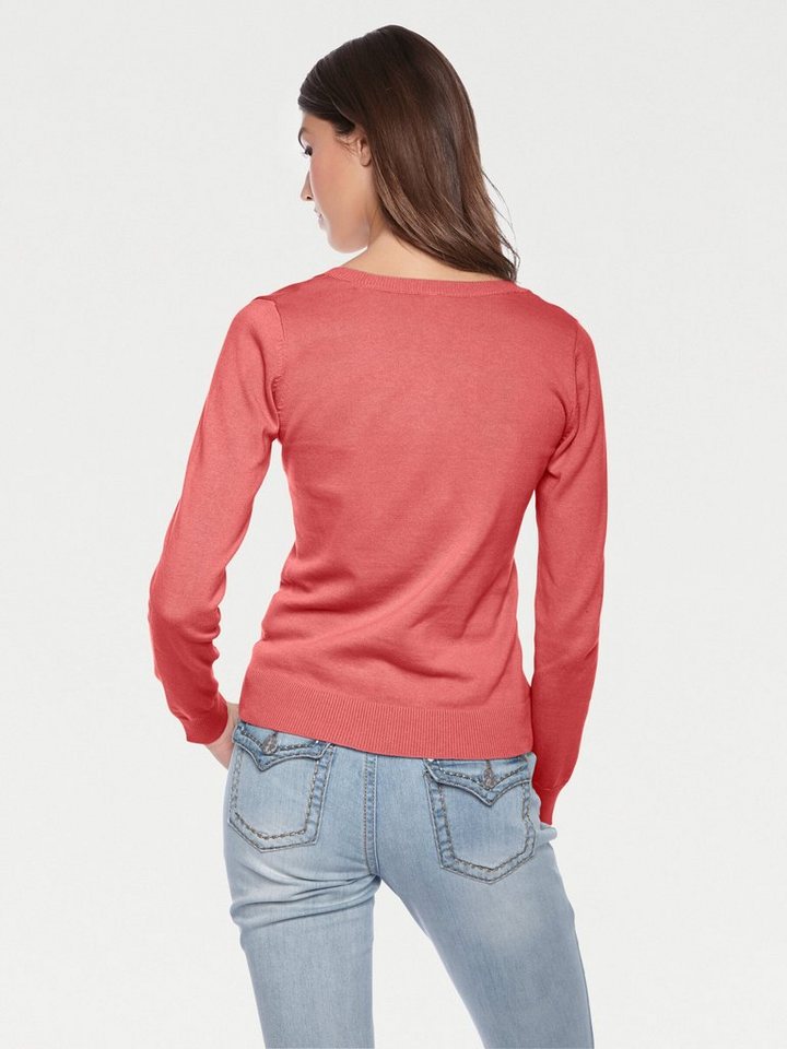 heine Strickpullover Rundhals-Pullover Langarm Feinstrick – Bild 3 von 5
