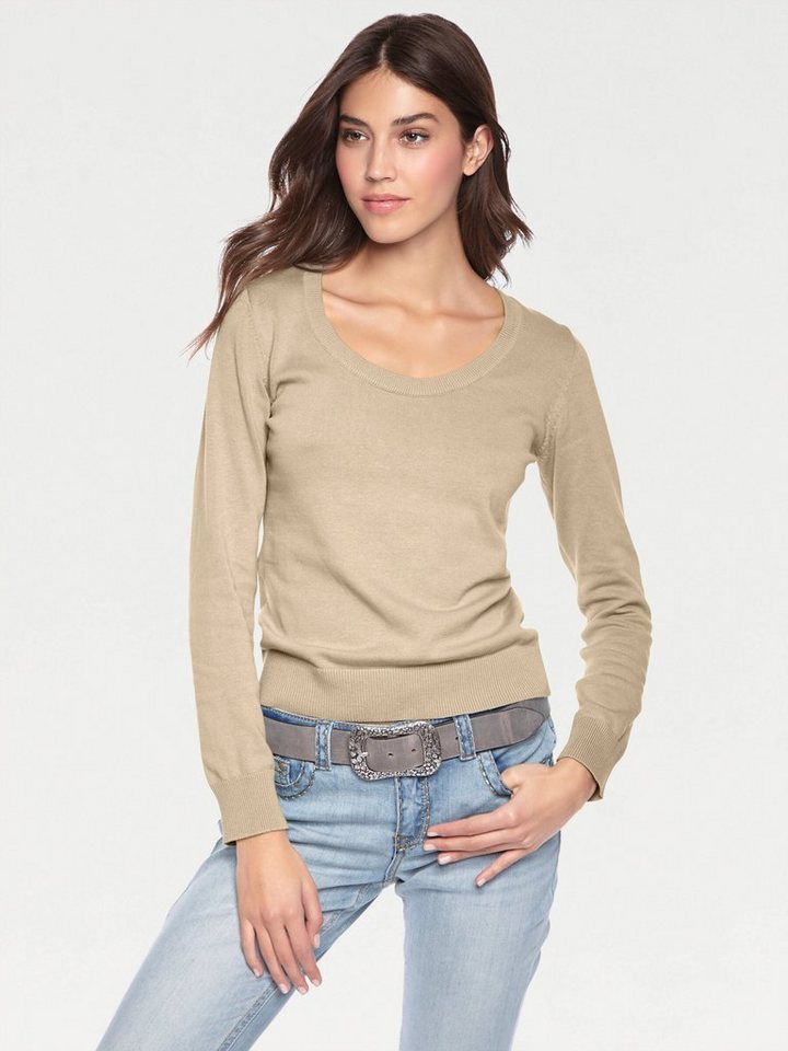heine Strickpullover Rundhals-Pullover Langarm Feinstrick – Bild 3 von 5