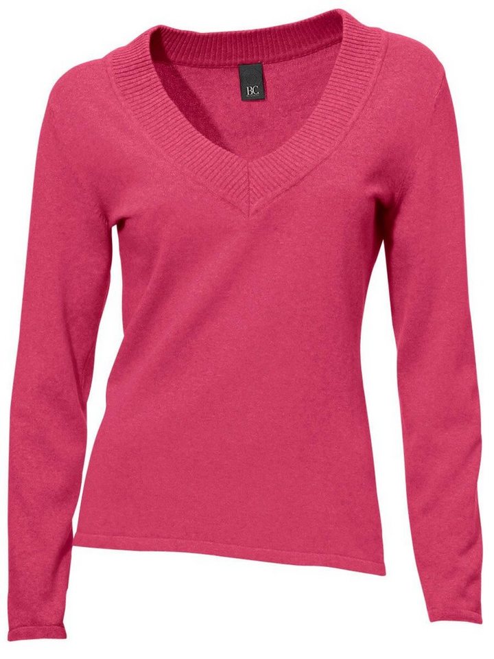 heine Strickpullover V-Pullover Langarm Feinstrick – Bild 4 von 5