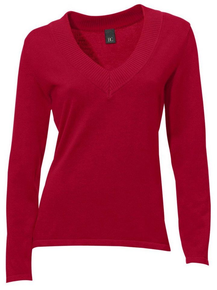 heine Strickpullover V-Pullover Langarm Feinstrick – Bild 4 von 5