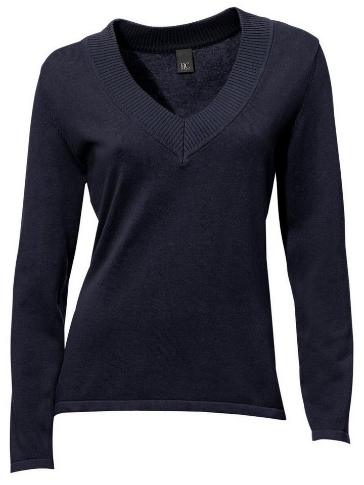 heine Strickpullover V-Pullover Langarm Feinstrick – Bild 4 von 5