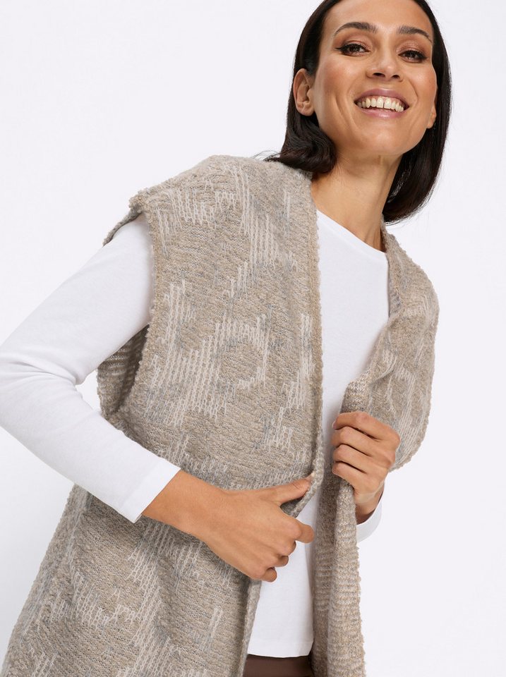 heine Strickweste Strickweste Ärmellos Grobstrick – Bild 5 von 5