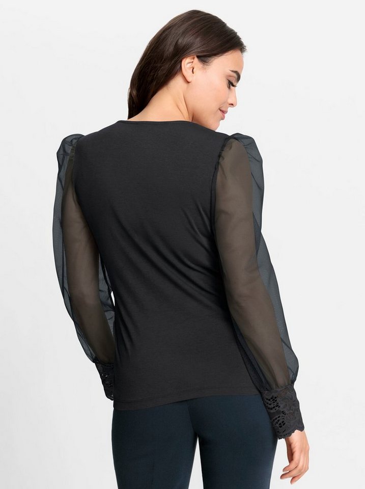 heine T-Shirt Spitzen-Shirt Langarm – Bild 2 von 3