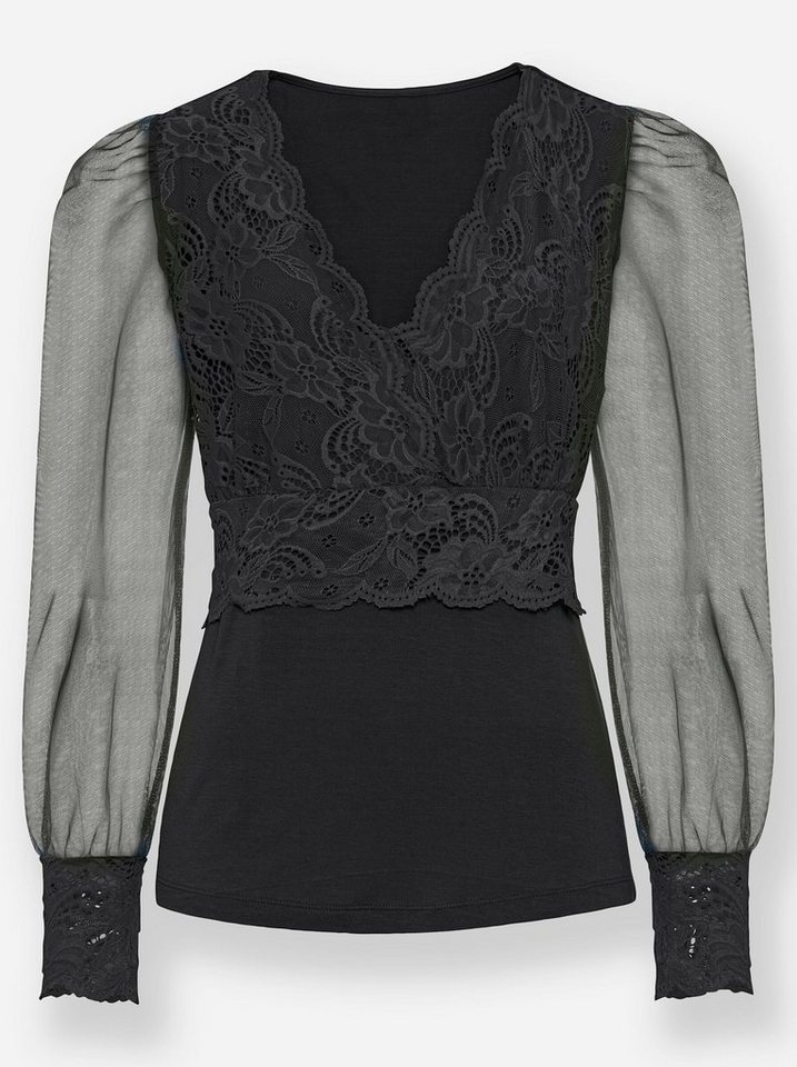 heine T-Shirt Spitzen-Shirt Langarm – Bild 3 von 3